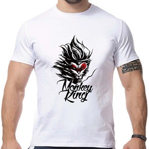 新款运动休闲健身monkey king猴王个性男士短袖t恤打底衫t shirt