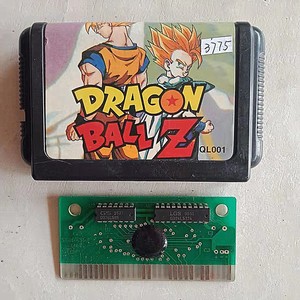 二手世嘉md 16位游戏卡老版一体 半集成卡芯 七龙珠