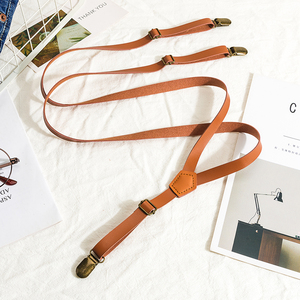 皮背带裤女pu皮