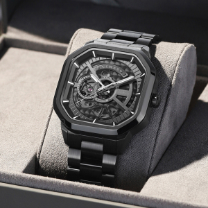 瑞士格玛仕方形夜光男士手表全自动机械表男表七个手表男星期天五