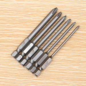 技友十字批头sh1/4*100~120长*0~2#气动螺丝刀头 气批咀6.35m枪头