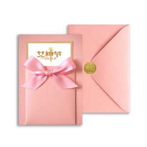 女神节贺卡定制三八节贺卡感恩祝福节日礼物卡片可订制logo印刷
