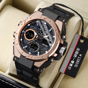 夜光手表男潮流学生概念时尚男士大表盘防水电子表男白石源黄氏680