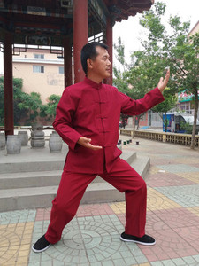 中式服装纯棉老粗布男士长短袖唐装 练功服居士服功夫衫 衣裤套装