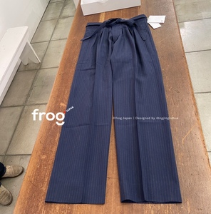 订购 visvim hakama pants santome 条纹西裤 剑道裤 22ss 宽松版