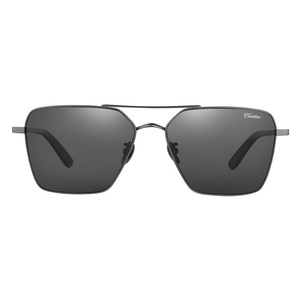 凯迪拉克太阳镜男2022年新款开车专用偏光墨镜简约双梁眼镜9001