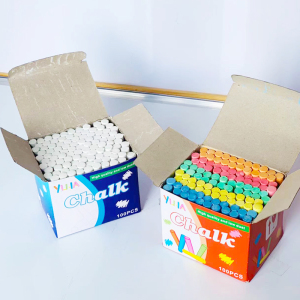 小学生朋友用的粉笔 无尘无毒彩色白色儿童涂鸦100支黑板报专用笔