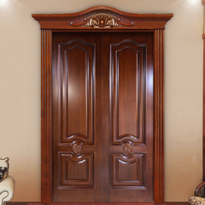 实木子母门大门