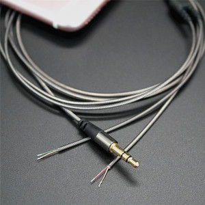 新款时尚MP3耳机线超弹TPE铝箔金属半成品线DIY发烧线材