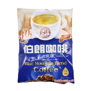 台湾进口伯朗咖啡蓝山风味意式拿铁卡布奇诺曼特宁三合一即溶经典