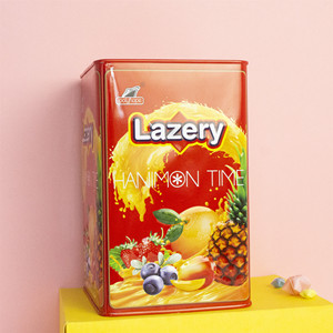 lazery印尼进口水果味瑞士糖礼盒软糖 儿童零食喜糖年货 400g罐装