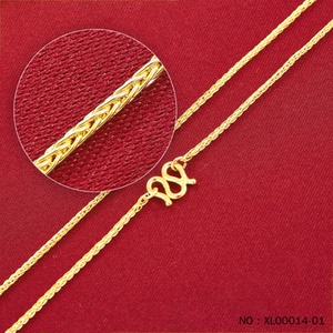 深圳水贝热卖黄金项链圆肖邦链纯金999足金套链经典百搭送礼自用