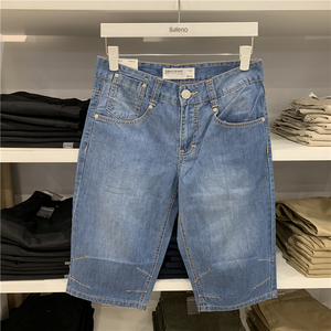 班尼路短裤男牛仔