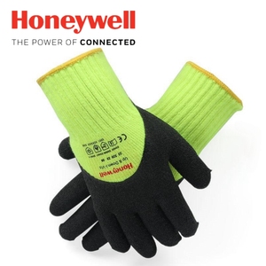 霍尼韦尔2232023CN天然乳胶涂层耐磨防寒保暖防护手套耐磨抗撕裂