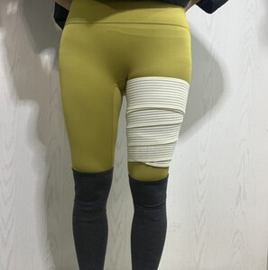 大腿小腿吸脂术后压力绷紧带抽脂加压腿部绷带腿束缚压腿运动绑带