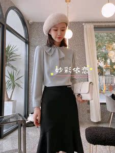 依恋衬衫女立领