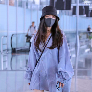 杨幂同款渔夫帽女 ins新款网红黑色夏季遮脸遮阳帽百搭韩版帽子潮