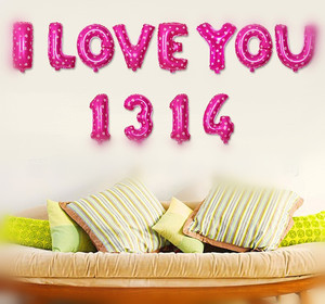 同喜同贺旗舰店天猫情人节气球惊喜告表白求婚浪漫七夕ilovetou1314