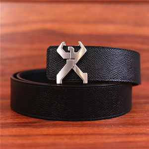 断码特惠劲霸男装时尚真皮合金休闲简约针扣自动扣牛皮腰带皮带