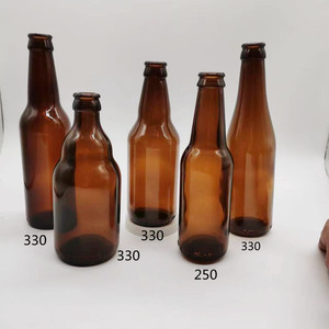 新款250ml.296.透明棕色啤酒瓶啤酒空瓶玻璃饮料瓶红酒瓶冰酒瓶