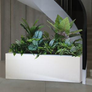 仿真绿植室内花槽隔断盆景装饰商场餐厅绿化会场空间造景植物景观