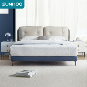 双虎 真皮床轻奢现代简约主卧大床高端大气头层牛皮软床婚床rc628