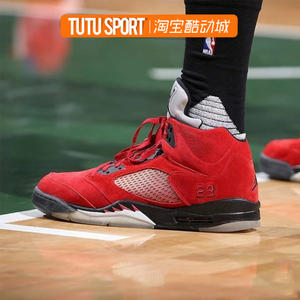 air jordan 5 aj5 黑红 愤怒的公牛 大红麂皮dd0587-600