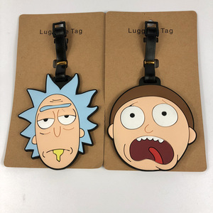 Rick&Morty 瑞克与莫蒂行李牌 腌黄瓜旅行箱包托运识别吊牌小挂件