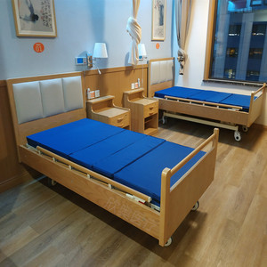木质养老院用床老年人医疗床适老化家具护理床照料病床敬老实木床
