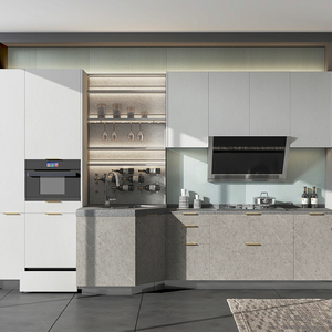 志邦抗菌厨柜定制厨房石英石衣柜定做全屋现代简约家用大牌厨衣