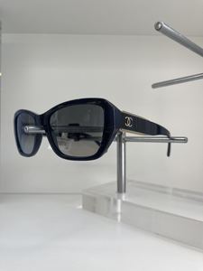 Chanel香奈儿男女同款眼镜双C链条编织镜腿马赛克渐变墨镜CH5516