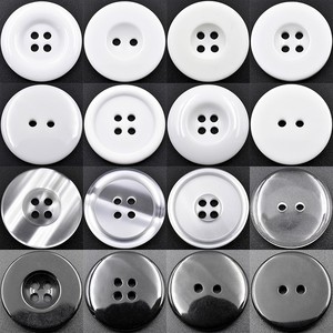 圆形高档白色扣子美容保安厨师大衣毛衣纽扣护士白大褂工作服钮扣