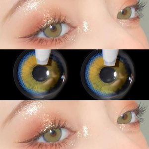 小青橙美瞳小直径欧本橙混血欧美女半年抛森鹿枫糖蜜戚风彩色艾魅