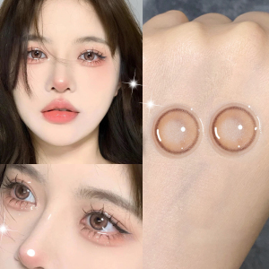 000人付款天猫幽灵鲨美瞳蓝色系半年抛女大直径彩色隐形眼镜正品官网