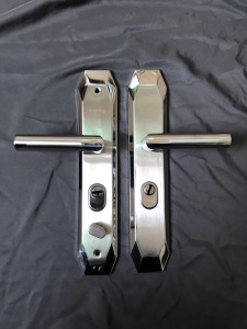 豪华别墅欧式双拉双开大门锁单开对开子母门不锈钢实木门防盗门锁