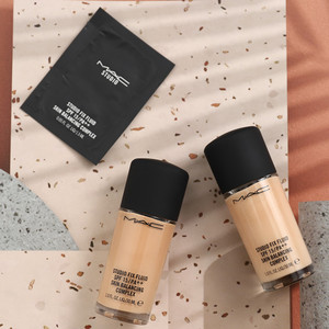 mac柔雾定制无瑕粉底液 滴管水漾轻盈粉底液 小样体验装