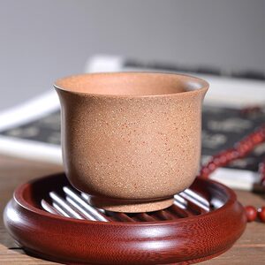 【湘谊】宜兴名家紫砂壶 共生矿朱段顾玲玲杯子朱段杯