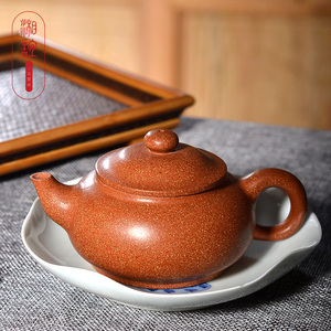 【湘谊】宜兴紫砂壶名家全手工壶丨顾玲玲丨共生矿降坡泥丨得福