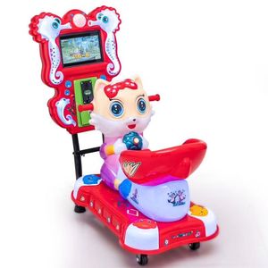 厂家直销2024新款海豚精灵轨道火车超市门口商用电动带投币遥遥车