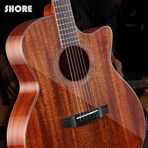 shore索尔s-381gac全桃花芯吉他初学专业指弹 单板民谣电箱木吉他