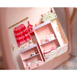 自制少女心卧室收纳柜衣物整理柜开放式衣柜儿童房书柜书架置物架