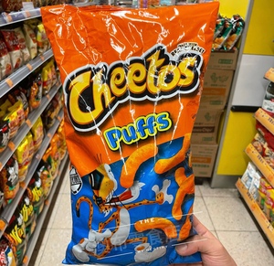 美国原装进口零食Cheetos奇多Puffs珍宝巨型芝士味粟米条薯条255g