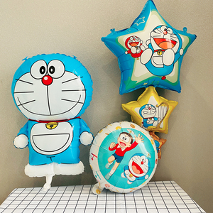 哆啦A梦机器猫叮当猫儿童生日装饰场景布置气球男孩女孩宝宝周岁