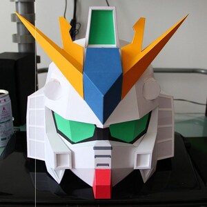 11可穿戴rx93 78高达头盔3d纸模型diy手工益智玩具手办摆件装栈