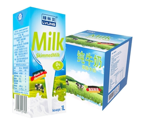 绿林贝脱脂纯牛奶