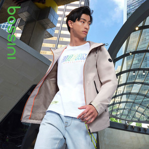 00堡狮龙店长淘宝堡狮龙男装可收纳迷彩风衣外套男士春季潮