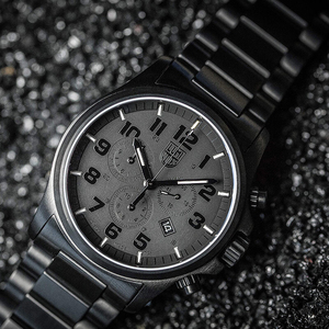 瑞士luminox雷美诺时军表原装户外手表全钢表盘氚气自发光防水款