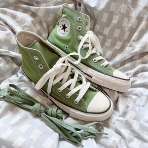 日本代购直邮日版匡威converse all star bc猕猴桃绿帆布鞋男女