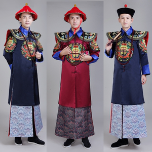 古装男清朝官服朝珠一品大臣服亲王爷服装古代官服侍卫服僵尸演出