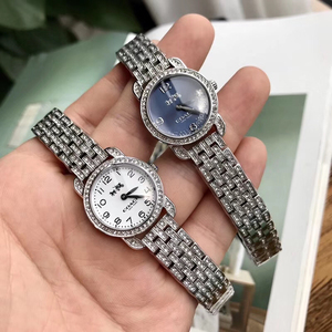 正品coach蔻驰手表女刘雯同款小马车星空镶钻满天星小表盘石英表